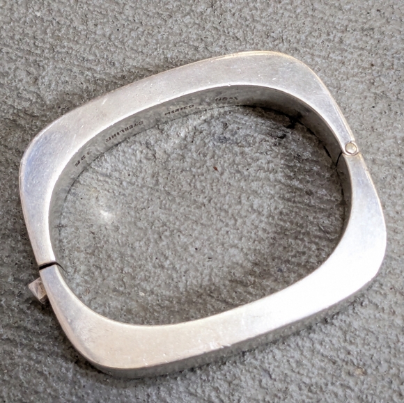 Vintage Taxco Sterling Silver Bracelet 6.5" - Picture 7 of 13